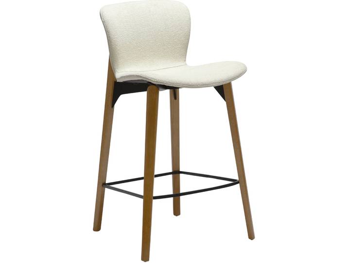 DAN-FORM Barhocker 2er-Set Paragon hellbeige Stoff, Holz H 92 cm