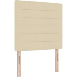 vidaXL Kopfteil mit Kopfteil Creme 80 cm Kunstleder