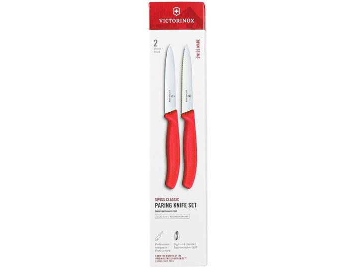 Victorinox Rüstmesser-Set 10cm rot 2 Stück