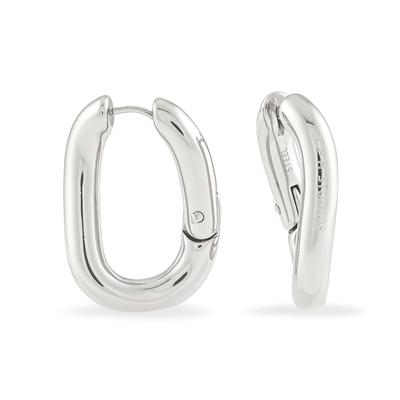 Paar Creolen COPENHAGEN STUDIOS "Schmuck Geschenk Edelstahl Ohrring Organics", silber (edelstahlfarben), Ohrringe, Damen, Edelstahl