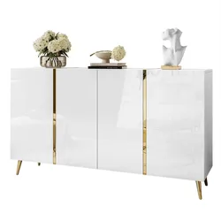 SIDEBOARD ONYX 4T 158 CM AUF GOLDENEN BEINEN PUSH OPEN