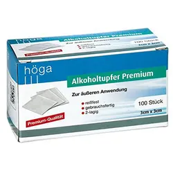 ALKOHOLTUPFER Premium 3x3 cm 100 St