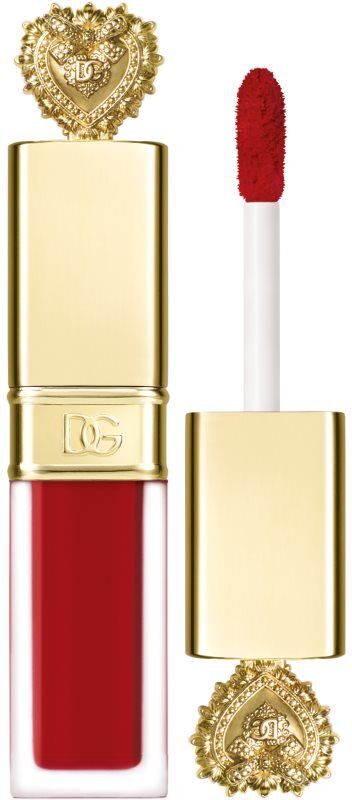 Dolce & Gabbana Flawless Everkiss Liquid Lip Mini liquid matt lipstick shade 405 Devotion - Perfect Vibrant Red 3 ml