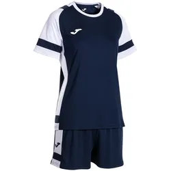 JOMA Lider Trikot + Shorts Set Damen 332 - marineblau/weiß XL