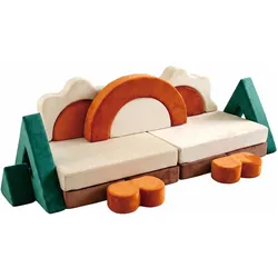 Relaxdays, Kinderstuhl + Kindertisch, Kinder-Spielsofa (Kindersofa)