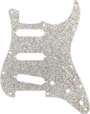 Fender Strat SSS Pickguard SLS Silver Sparkle