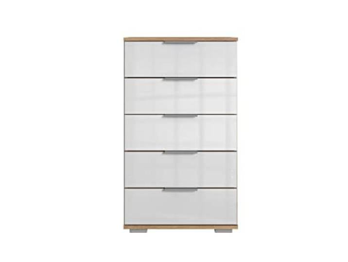 möbelando Hochkommode >Easy Plus< (BxHxT: 49x102x41 cm) in Plankeneiche