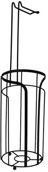 Showerdrape Dante Black Freestanding Toilet Roll & Spare Toilet Roll Combination