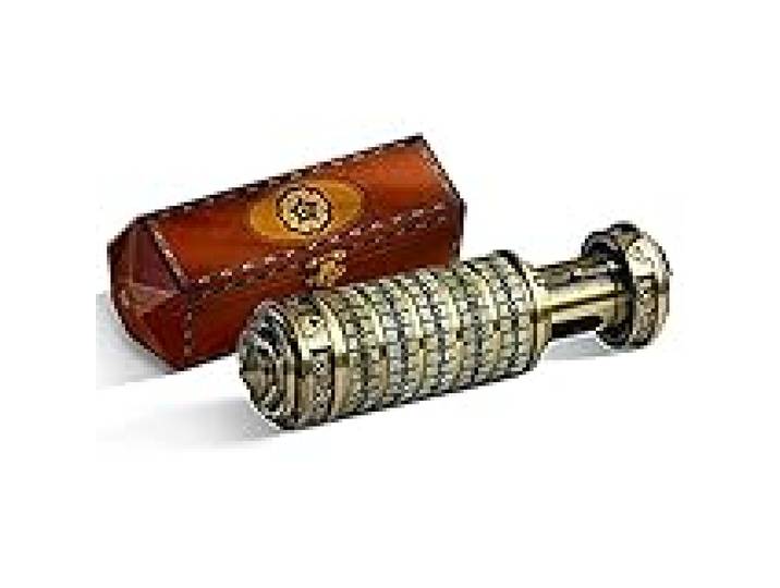 The Noble Collection The Da Vinci Code Cryptex - 6in (15cm) Full 1:1 Scale Functional Prop Replica - Officially Licensed Movie Prop Replicas Gifts