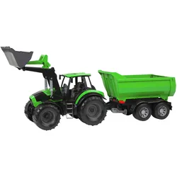Lena WORXX Traktor Deutz-Fahr mit Anhänger, gruen