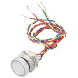 APEM Piezotaster 24 V/DC/AC 200 mA Serie PBA, Schalter + Taster, Silber