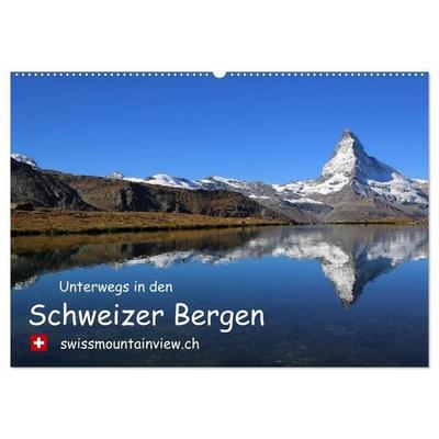 Unterwegs in den Schweizer Bergen - Swissmountainview (Wandkalender 2027 DIN A2 quer), CALVENDO Monatskalender