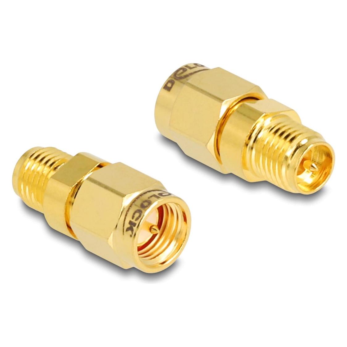 Delock Adapter RP-SMA Buchse zu SMA Stecker (Netzwerkkabel Stecker) (89839)