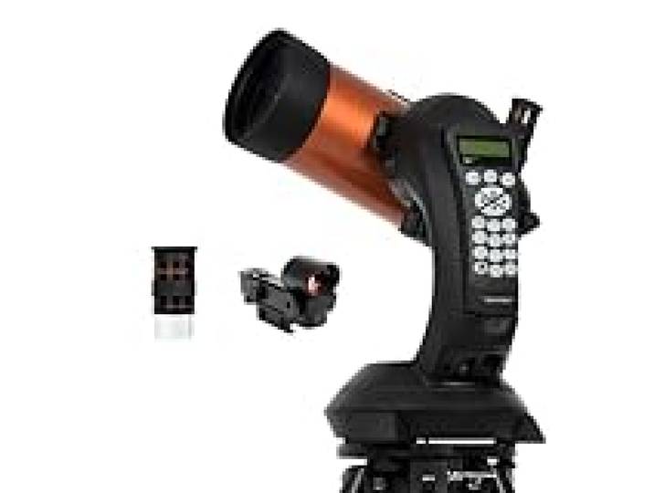 Celestron 11049 NexStar 4SE Computerised Maksutov-Cassegrain Telescope with Advanced GPS, Astroimaging and AutoAlign Features, Black/Orange