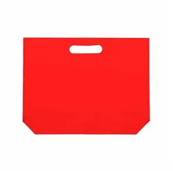 MONOUSO - Vliesstofftasche Gestanzten Griffen Rot 34+8x26cm (25 Stück)