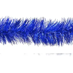 Creativery 3m Weihnachtsgirlande 15cm Lamettagirlande Weihnachtsbaumgirlande Dekogirlande Weihnachten Christbaumgirlande Lametta Girlande Fasching Blau