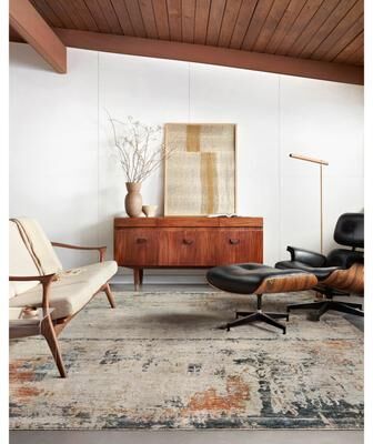 Alexander Home Alexis Mid-Century Modern Abstract Area Rug