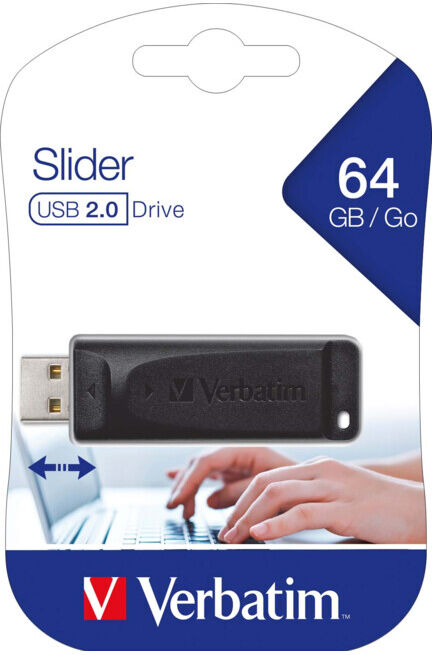 Verbatim Clé USB 64 Go USB 2.0 noire 59 x 21 x 11 mm (98698)