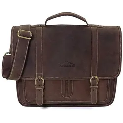 Alpenleder Notebooktasche Ohio Koffee 15 (15", Universal), Notebooktasche, Braun