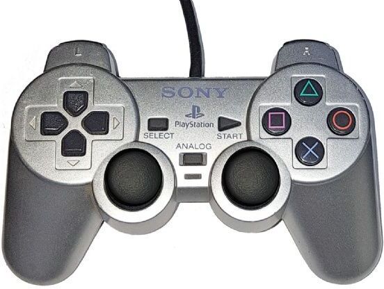 Sony Ohjain DualShock 2 Hopea PS2 (Käytetty)