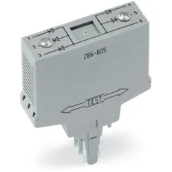 Wago 286-809 Bauteilmodul mit Diode,mit 9 Stück,Diode 1N4007,grau 286809