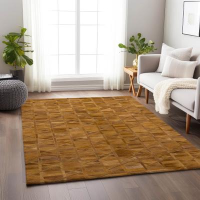 Addison Rugs Premium Washable Super Soft Faux Geo Cowhide Mayfield Rug