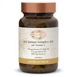 BÄRBEL DREXEL D3 Immun Komplex +K2 mit Vitamin C 30 Kapseln 30 Tage