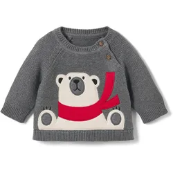 Tchibo - Kinder-Strickpullover - Kinder - Gr. 110/116 - dunkelgrau