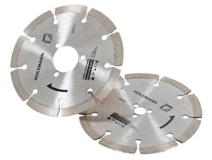 Jeu de 2 disques diamant pour scie circulaire - Ø 125 mm - alésage 22\,23 mm