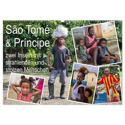 São Tomé und Príncipe - zwei Inseln mit strahlenden und stolzen Menschen (Wandkalender 2027 DIN A2 quer), CALVENDO Monatskalender