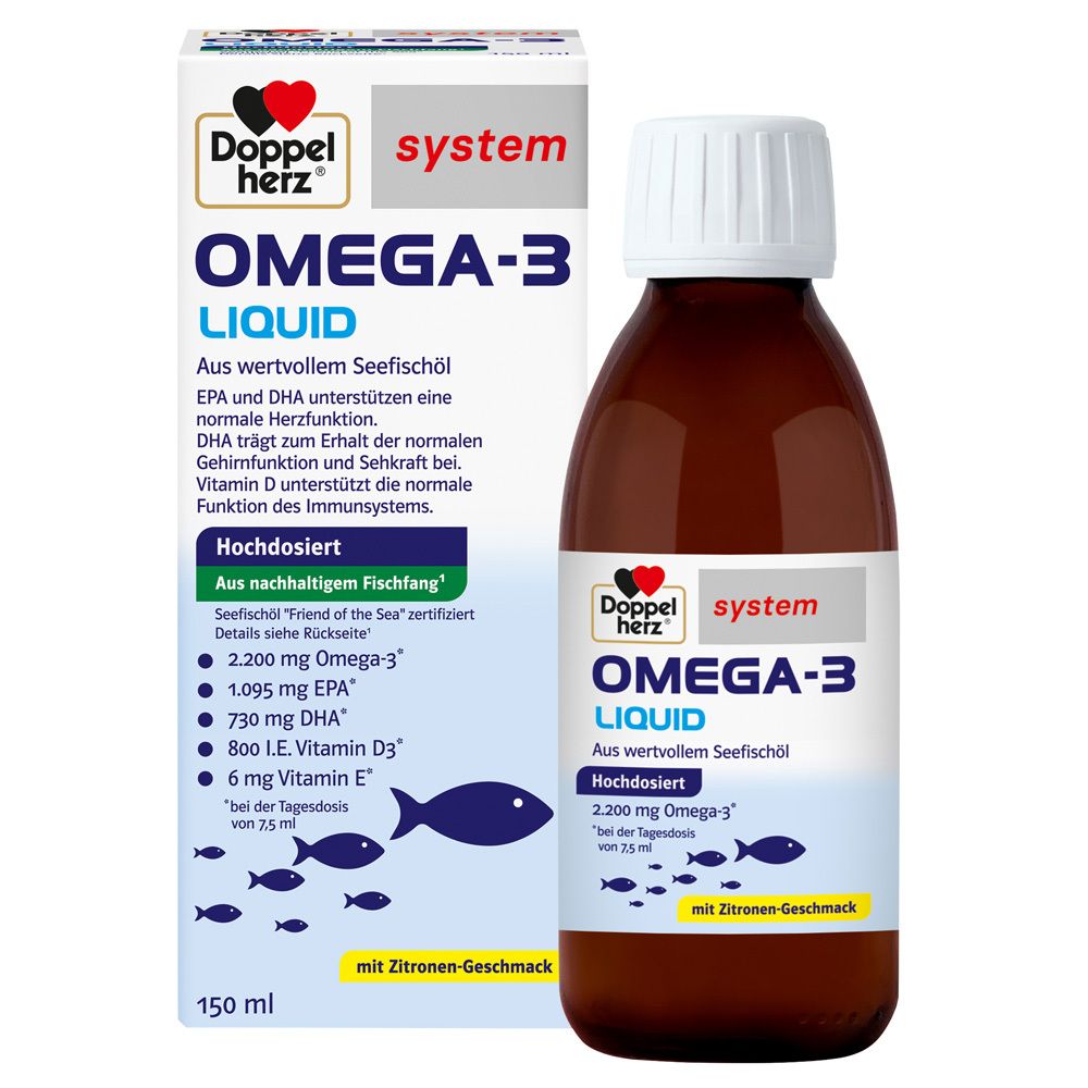 Doppelherz Omega-3 Liquid system 150 ml Flüssigkeit