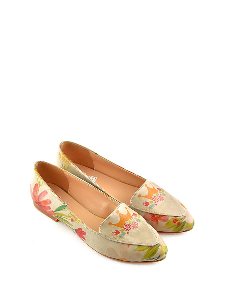 Goby Ballerinas in Beige/ Bunt - 38