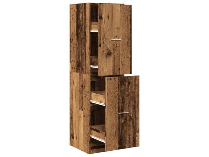 HKLGBVCR Apothekerschrank, Altholz, 40 x 41 x 144,5 cm, Holz Glatte Oberfläche, resistent gegen Feuchtigkeit, Verformung und Risse, Aufbewahrung für Küche, Wohnzimmer, Büro