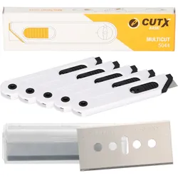CUTX MULTICUT X5044 Starter-Set – 5 Sicherheitsmesser + 10 Ersatzklingen