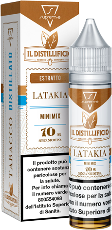 Suprem-e Latakia Il Distillificio Liquido Mini Shot Mix 10ml Tabacco