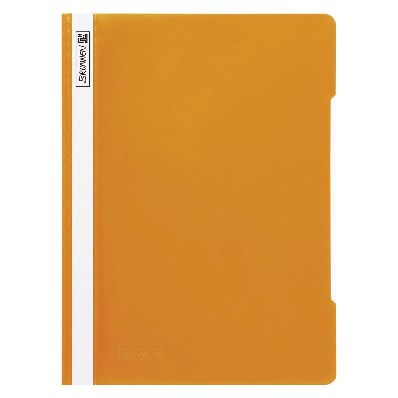 Brunnen Schnellhefter Kunststoff orange DIN A4 überbreit (A4, 25x) (102011040)