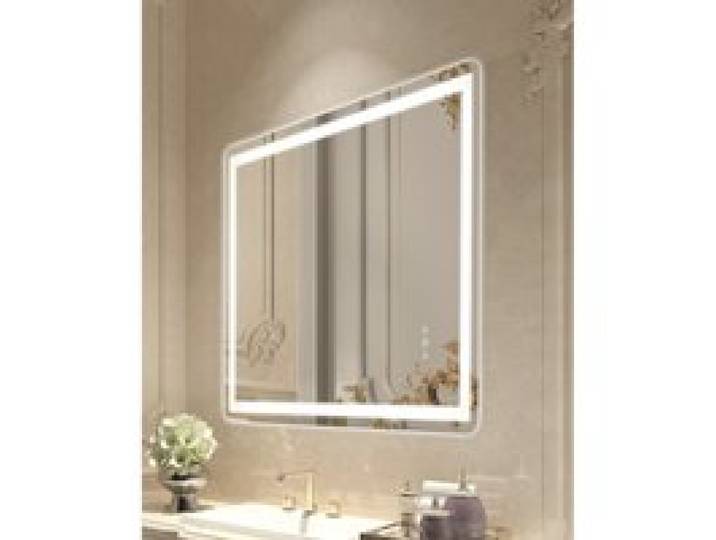 VEVOR LED-Badezimmerspiegel Kosmetikspiegel (70 x 100 cm) mit Front- und Hintergrundbeleuchtung, beschlagfreier Spiegel, stufenlos dimmbarer Badezimmerspiegel mit 3 Farbtemperaturen, Wandmontage