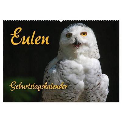 Eulen (Wandkalender 2027 DIN A2 quer), CALVENDO Monatskalender
