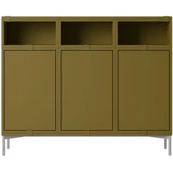 Muuto Stacked Storage Sideboard - Configuration 3, brown green