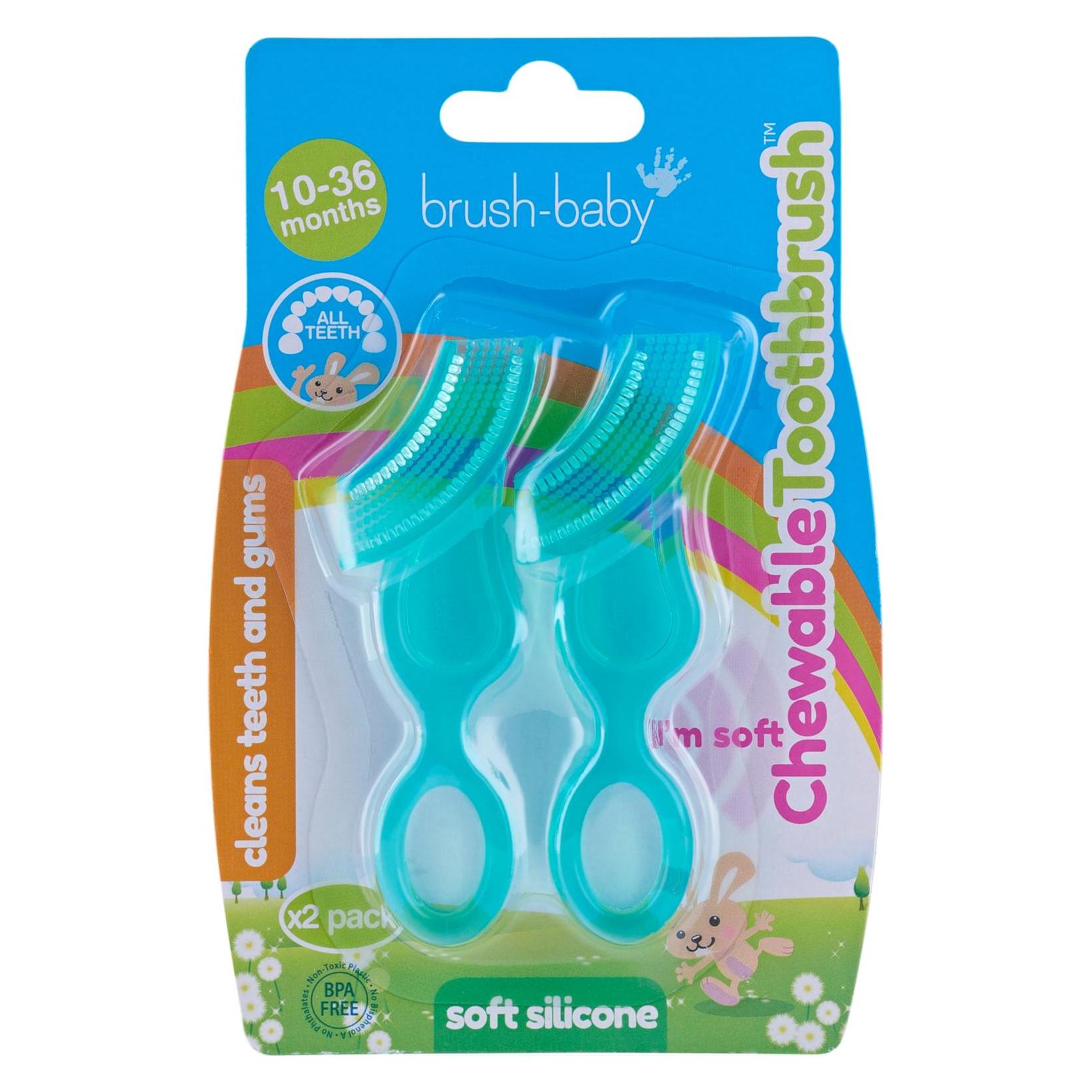 Brush-Baby Kaubare Zahnbürste (Weich, 2x) (BRB117)