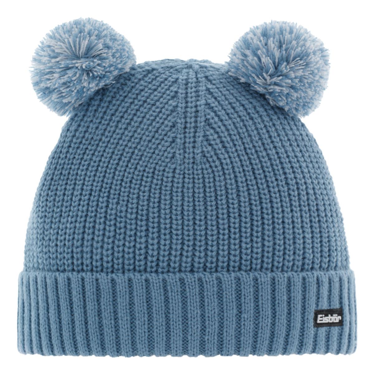 Eisbär Ponti Pompon Mütze Kids steel blue|steel blue-white (234) 53 89082-234-53