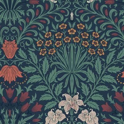 William Morris at Home William Morris Garden Moonlight Wallpaper