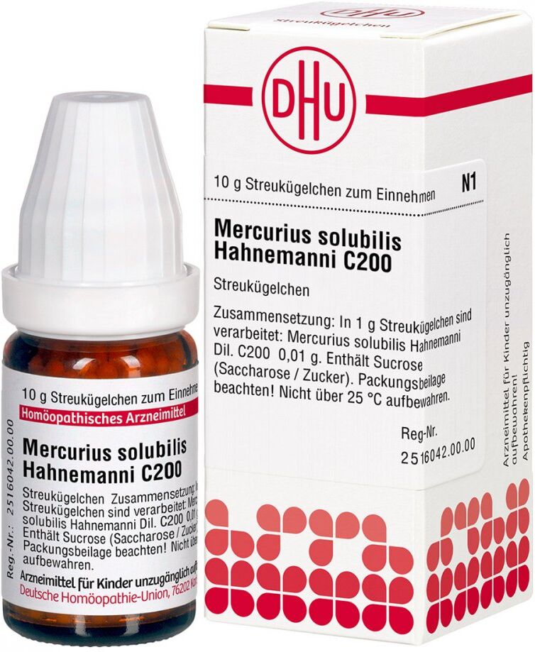 DHU Mercurius Solub. C200 Globuli Hahnemann 10g