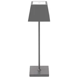 Akku-Tischleuchte Nuindie 370mm graphitgrau eckig