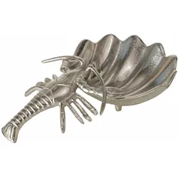 Schale LOBSTER (BHT 22,50x8x35,50 cm) - silber - BHT 22,50x8x35,50 cm