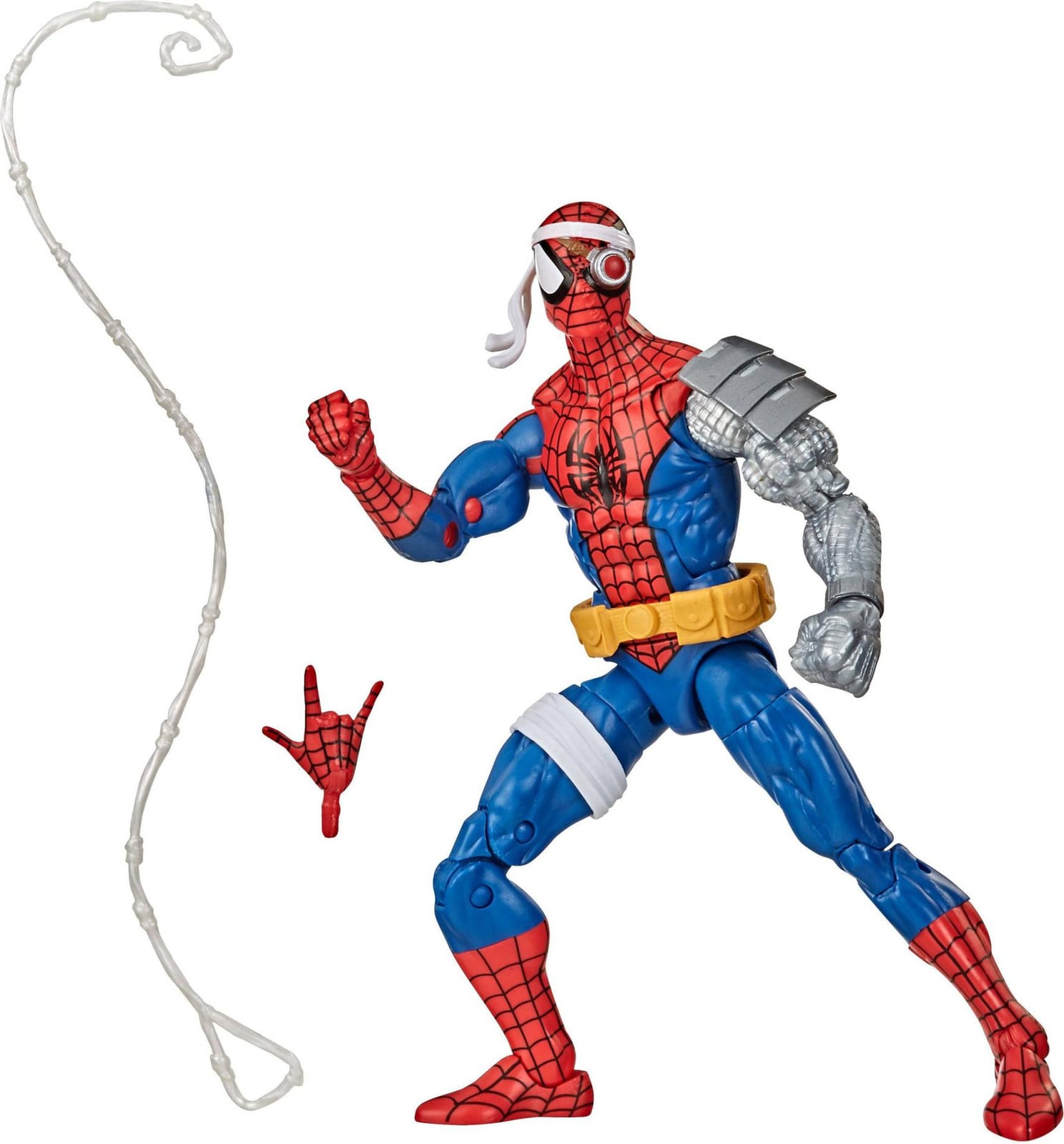 Hasbro Marvel Spider-Man Retro Collectie Cyborg Spider-Man Actiefiguur, 15 cm