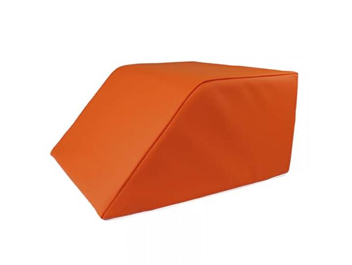Stufenlagerungswürfel mit Schräge, Bandscheibenwürfel, Lagerungswürfel, mit viskoelastischer Schicht Farbe Orange