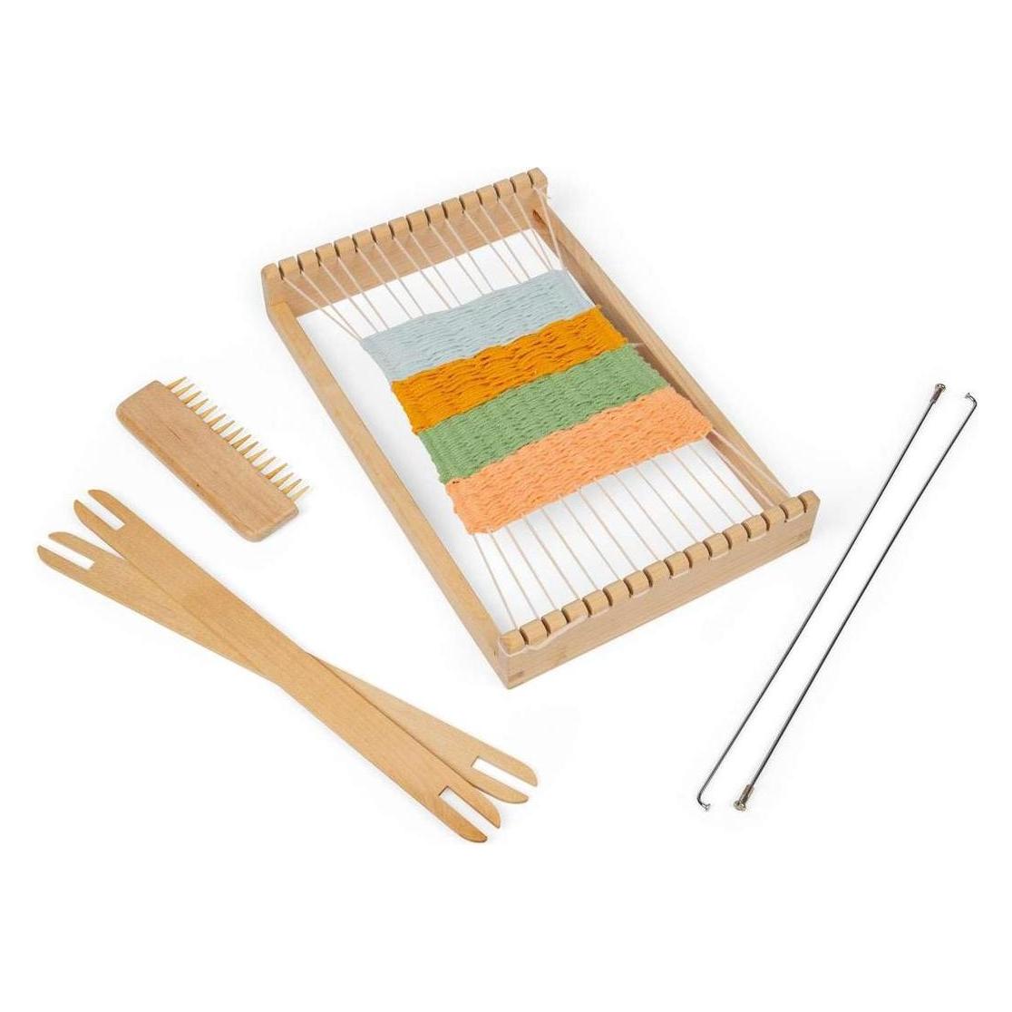 Bigjigs Holzwebrahmen-Set, 10-tlg. (BJ36064)