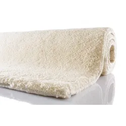 Tuaroc Berberteppich Zagora mit ca. 130.000 Florfäden/m2 wollweiß 70x140 cm