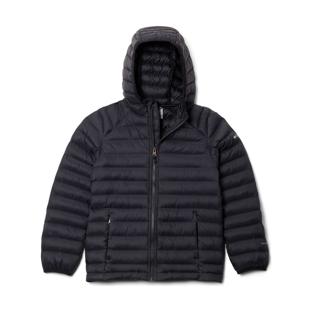 Columbia Youth Powder Pass Hooded Puffer Jacket black (010) L 215487-2154871-010-L